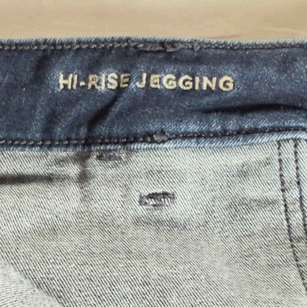 American Eagle Hi-rise jeggings Cargo Denim Pants w!Utility Pockets so 14 short - Picture 3 of 7